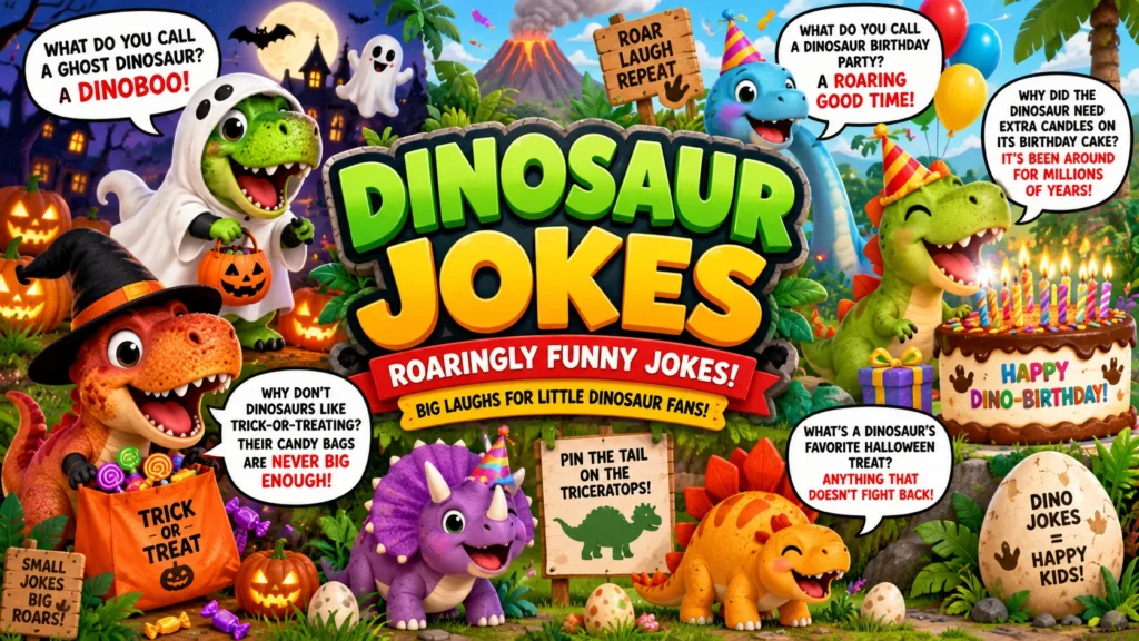 Dinosaur Jokes for Kids | 60+ Funny Ones They’ll Love