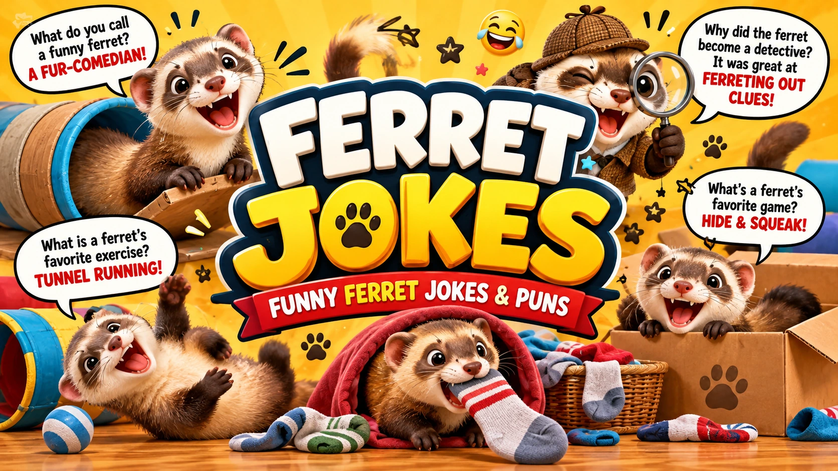Ferret Joke | Funny Ferret Jokes, Puns & the Famous Budweiser Ferret