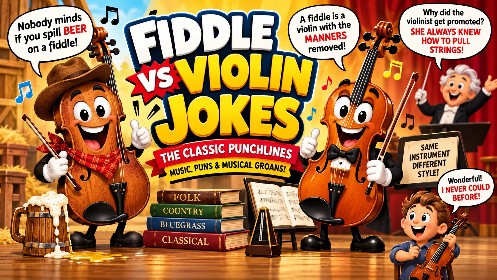 Fiddle vs Violin Jokes |The Classic Punchlines, Explained