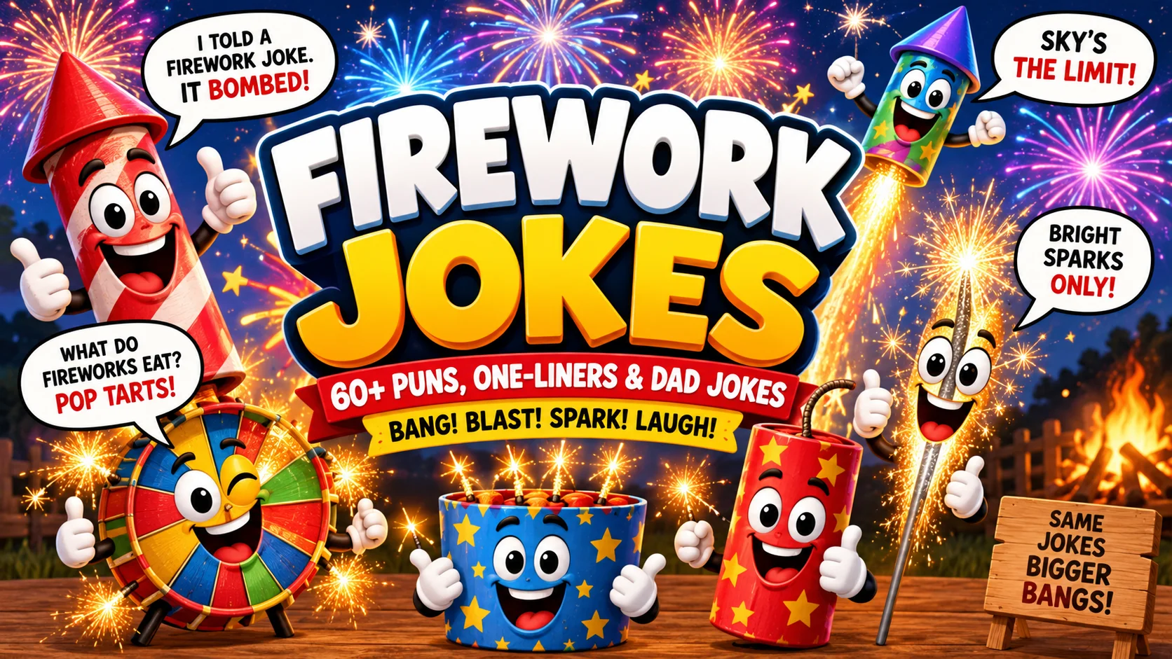 Firework Jokes | 60+ Puns, One Liners and Dad Jokes