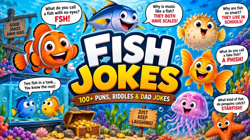 Fish Jokes| 100+ Puns, Riddles and Dad Jokes with Answers