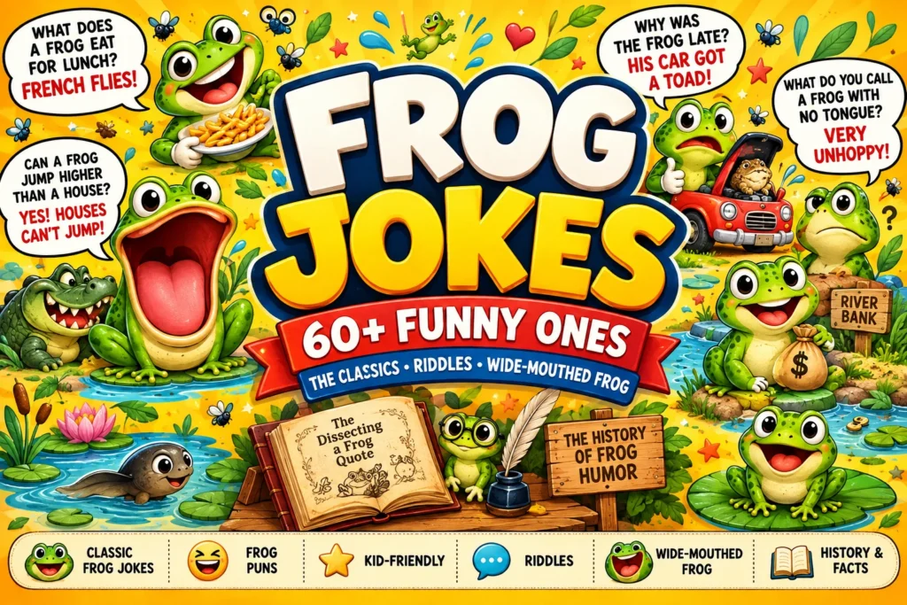 Frog Jokes | The Classics, the Wide Mouthed Frog, and Why Explaining Them Kills Them