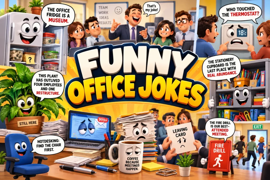 Funny Office Jokes | The Ones That Work, the Three Kinds of Office, and Why the Boss’s Jokes Are Different