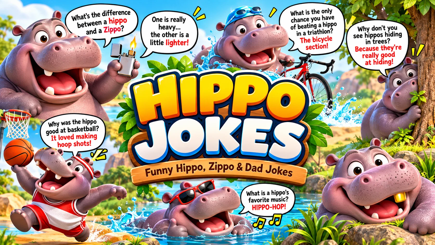 Hippo Joke | Funny Hippo Jokes, Zippo Jokes, Dad Jokes & More