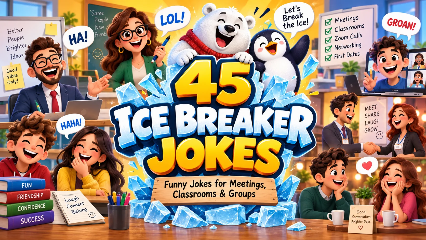 45 Ice Breaker Jokes That Actually Work in Meetings and Classrooms