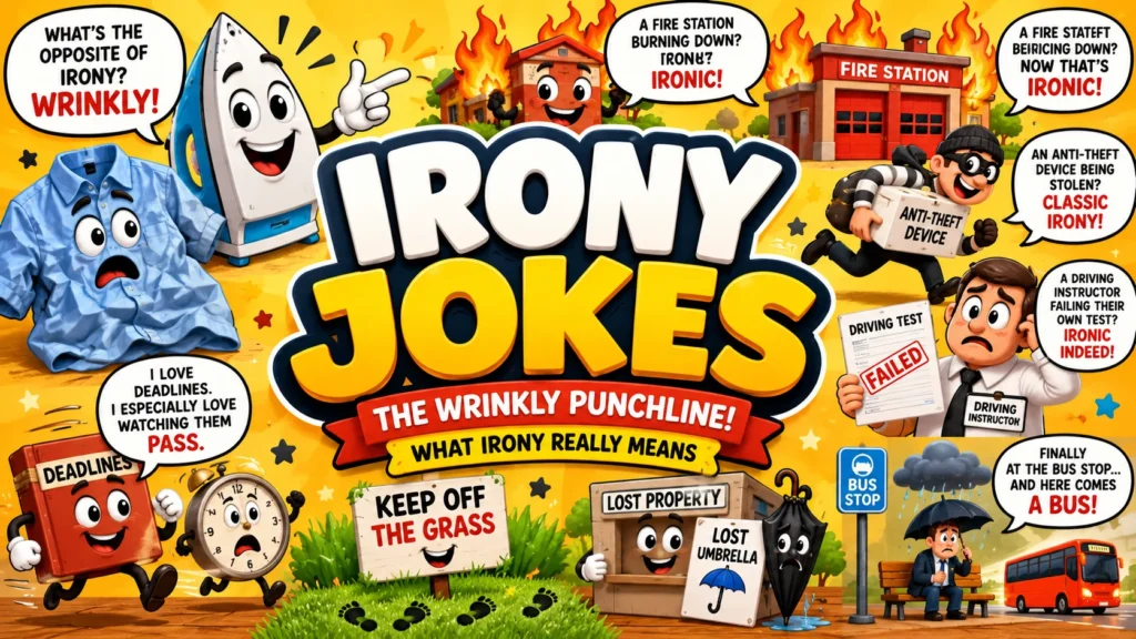 Irony Jokes The Wrinkly Punchline, What Irony Actually Is, and the Alanis Debate