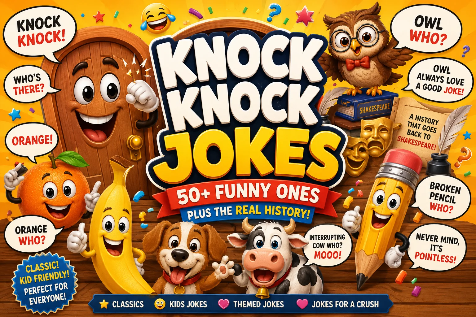 Knock Knock Jokes | 50+ Funny Ones (Plus Their Real History)