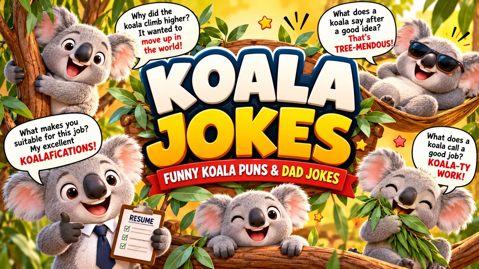 Koala Joke | Funny Koala Jokes, Koala Bear Puns, Dad Jokes & More