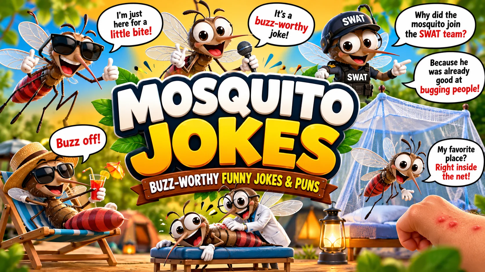 Mosquito Joke | Funny Mosquito Jokes, Puns, Dad Jokes & One-Liners