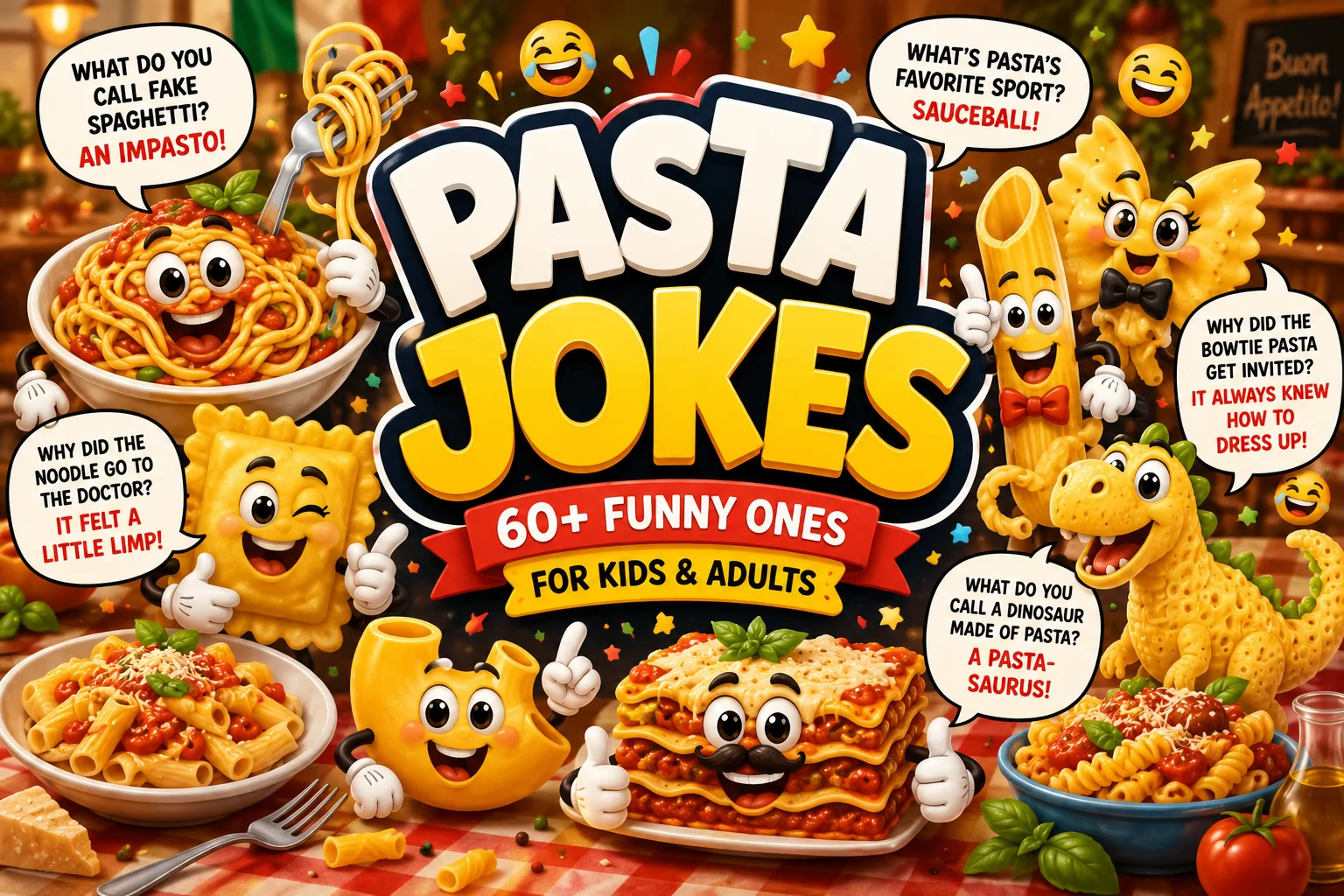 Pasta Jokes | 60+ Funny Ones for Kids & Adults