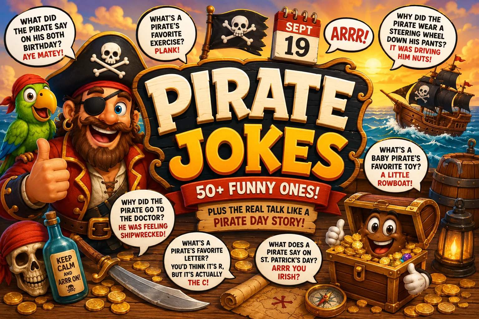 Pirate Jokes | 50+ Funny Ones (Plus the Real Talk Like a Pirate Day Story)
