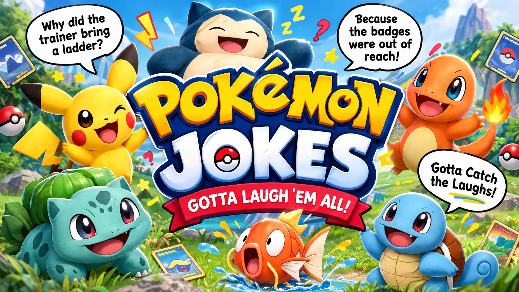 67+ Pokémon Jokes for Kids and Trainers | Puns, Dad Jokes & Card Gags
