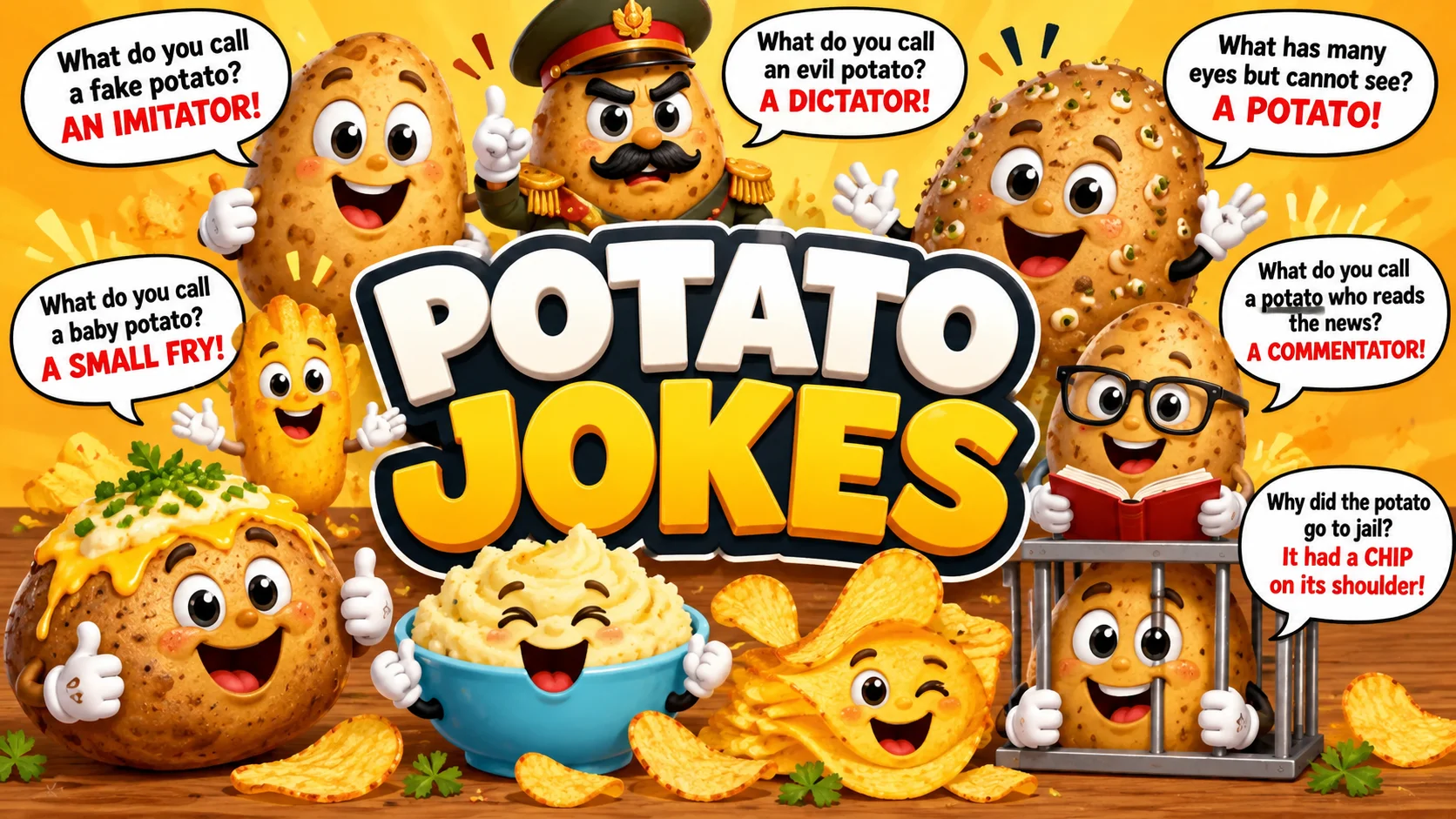 Potato Jokes | 90+ Puns, Riddles and Dad Jokes with Answers