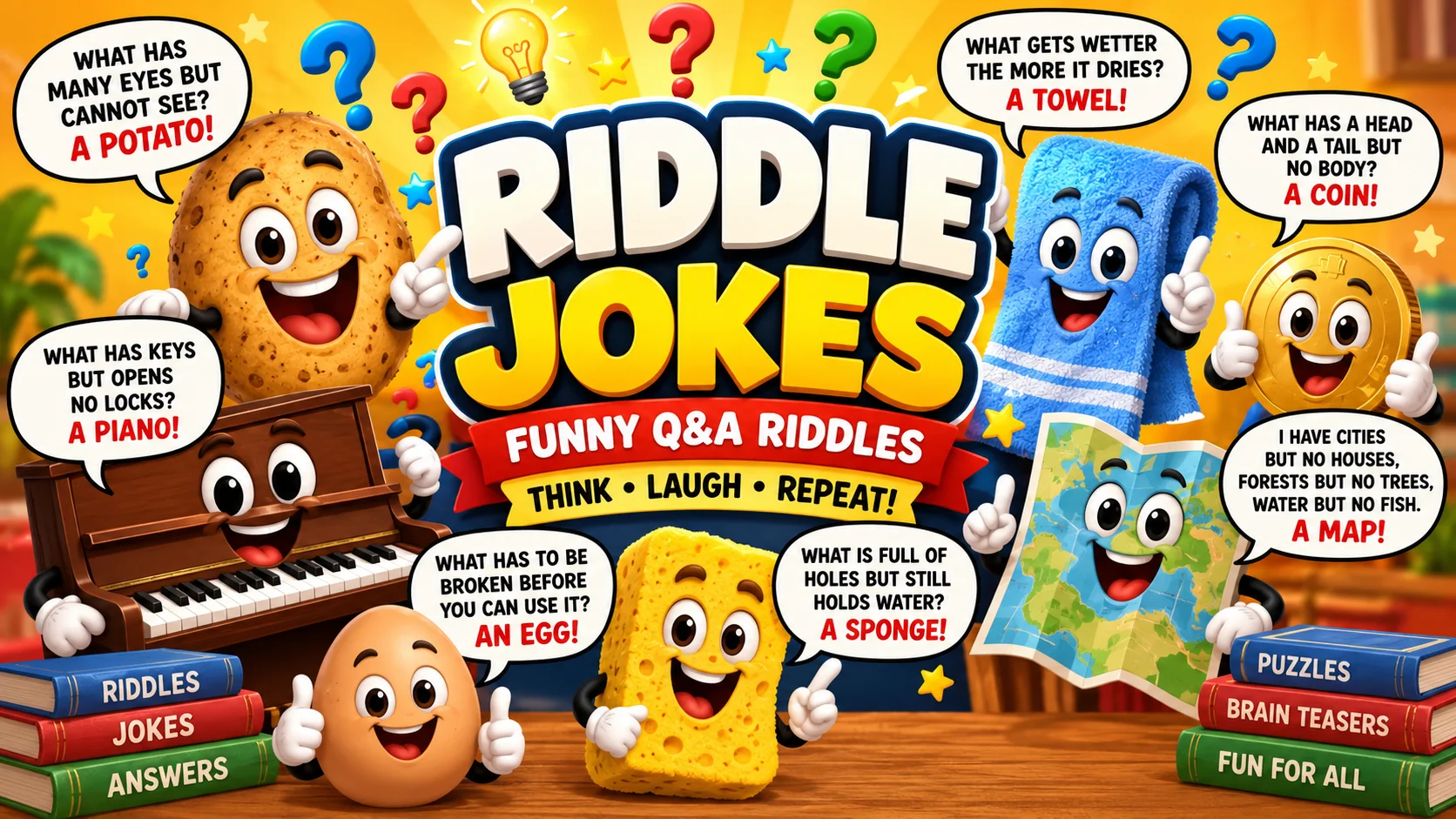 Riddle Jokes | Funny Q & A Riddles with Answers