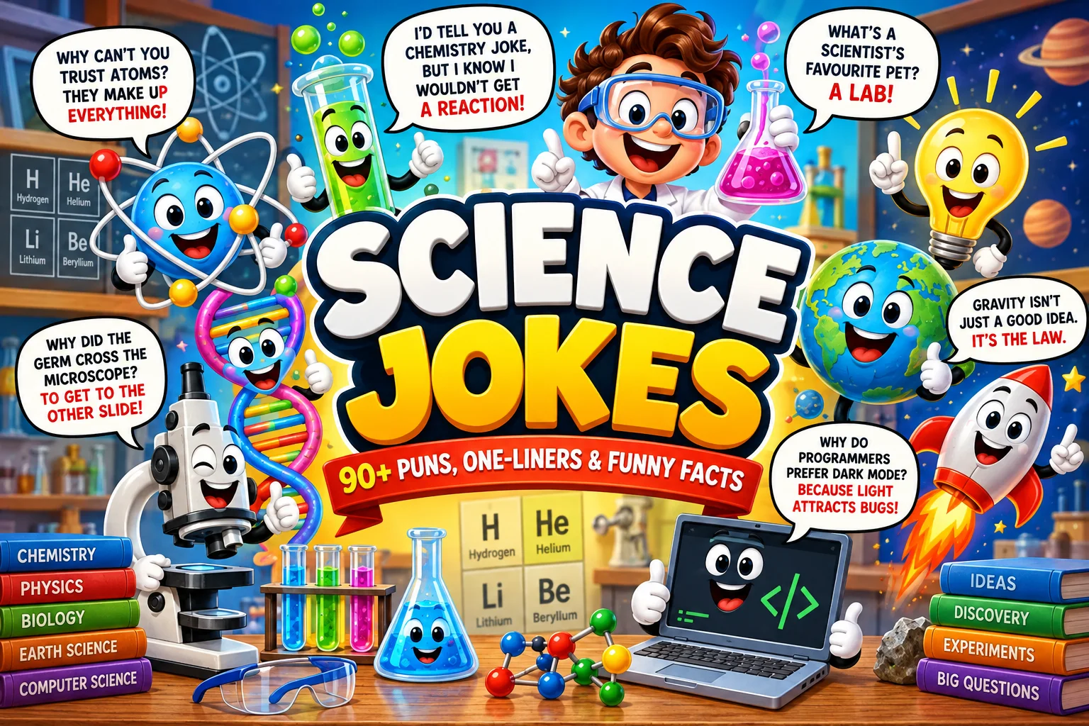Science Jokes | 90+ Puns Plus the World’s Funniest Joke, According to Science
