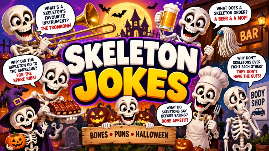 Skeleton Jokes and Puns, One Liners and the Classics Explained