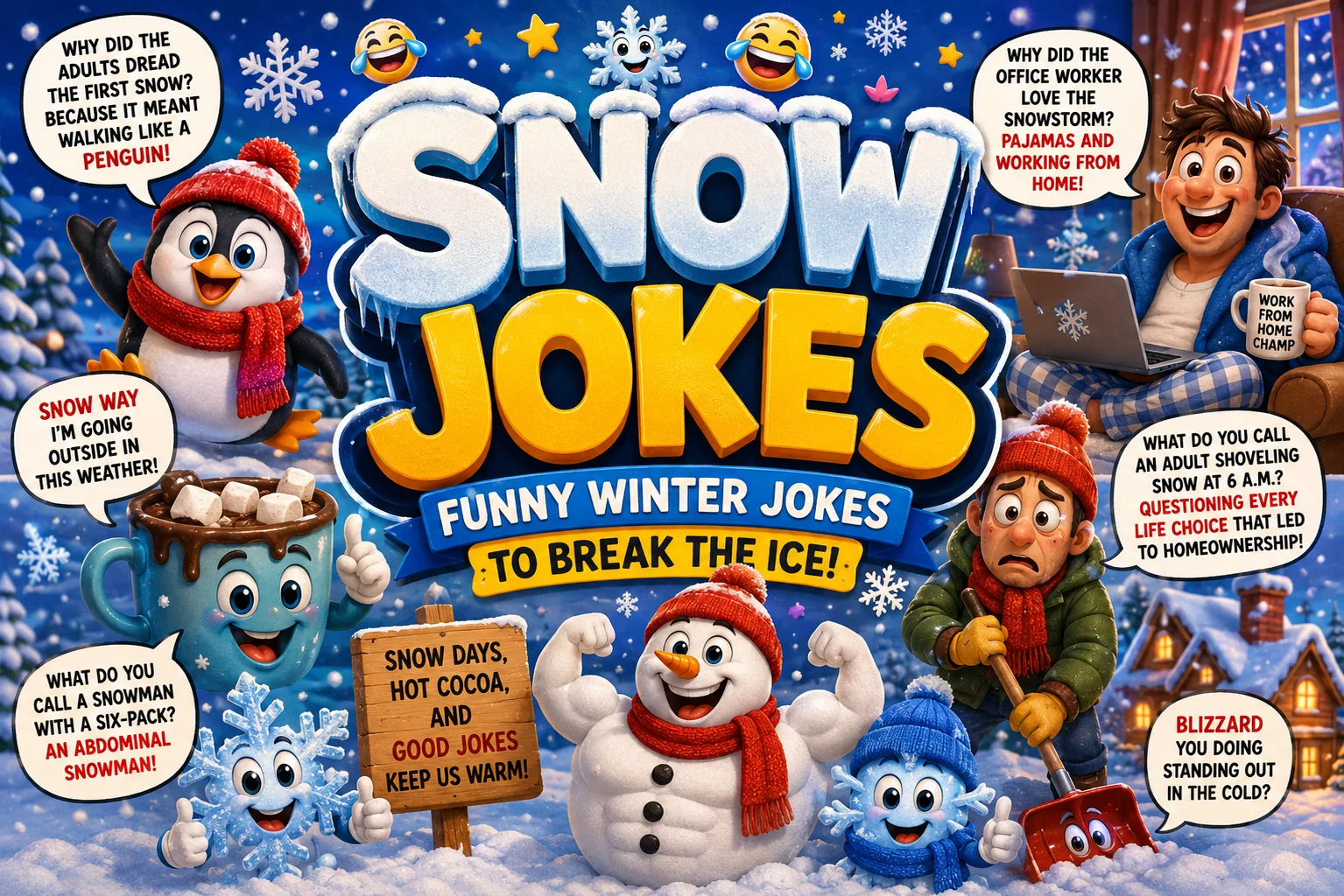 Snow Jokes | 60+ Funny Ones for Kids & Adults