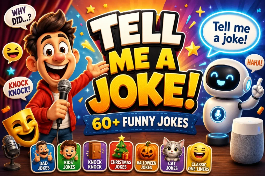 Tell Me a Joke and Jokes for Every Mood (Plus How AI Assistants Answer)