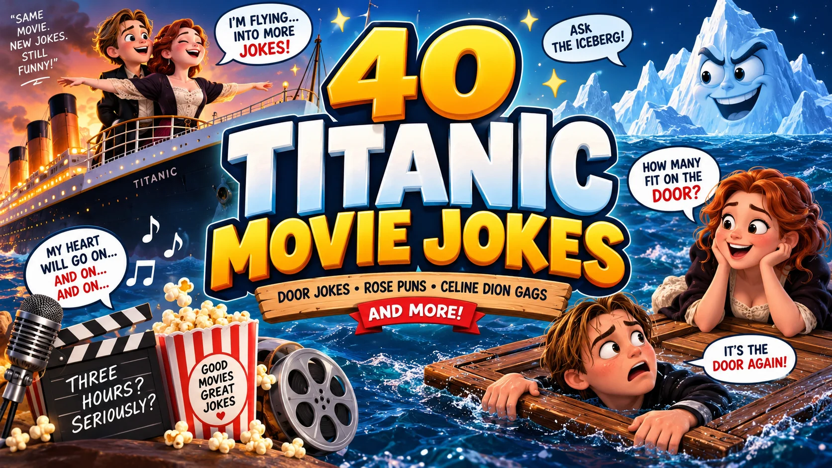 40 Titanic Movie Jokes | Door Jokes, Rose Puns and Celine Dion Gags
