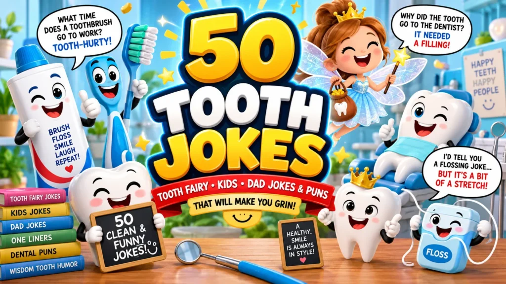 50 Tooth Jokes to Make You Grin | Tooth Fairy, Kids & Dad Jokes