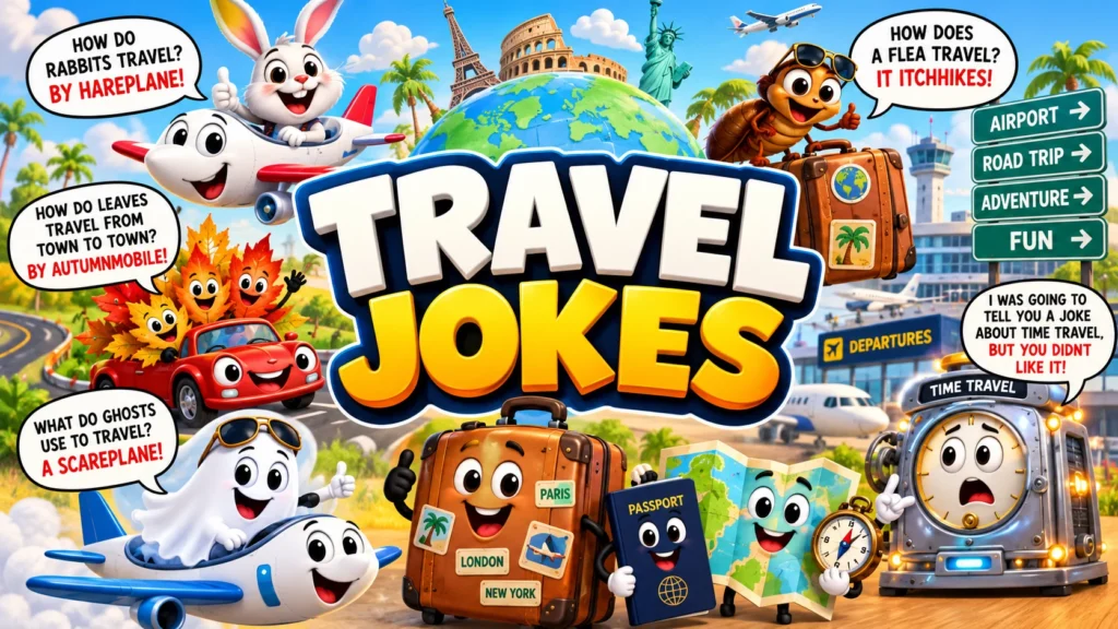 Travel Jokes and Puns, Animal Riddles and the Time Travel Joke Explained
