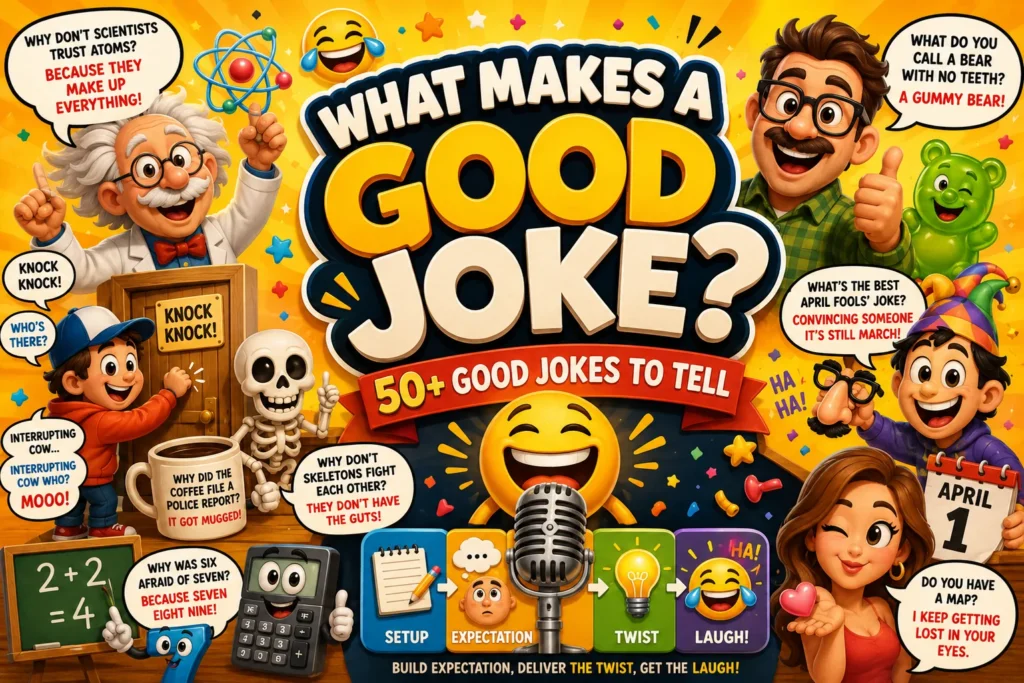 What Makes a Good Joke Plus Good Jokes to Tell